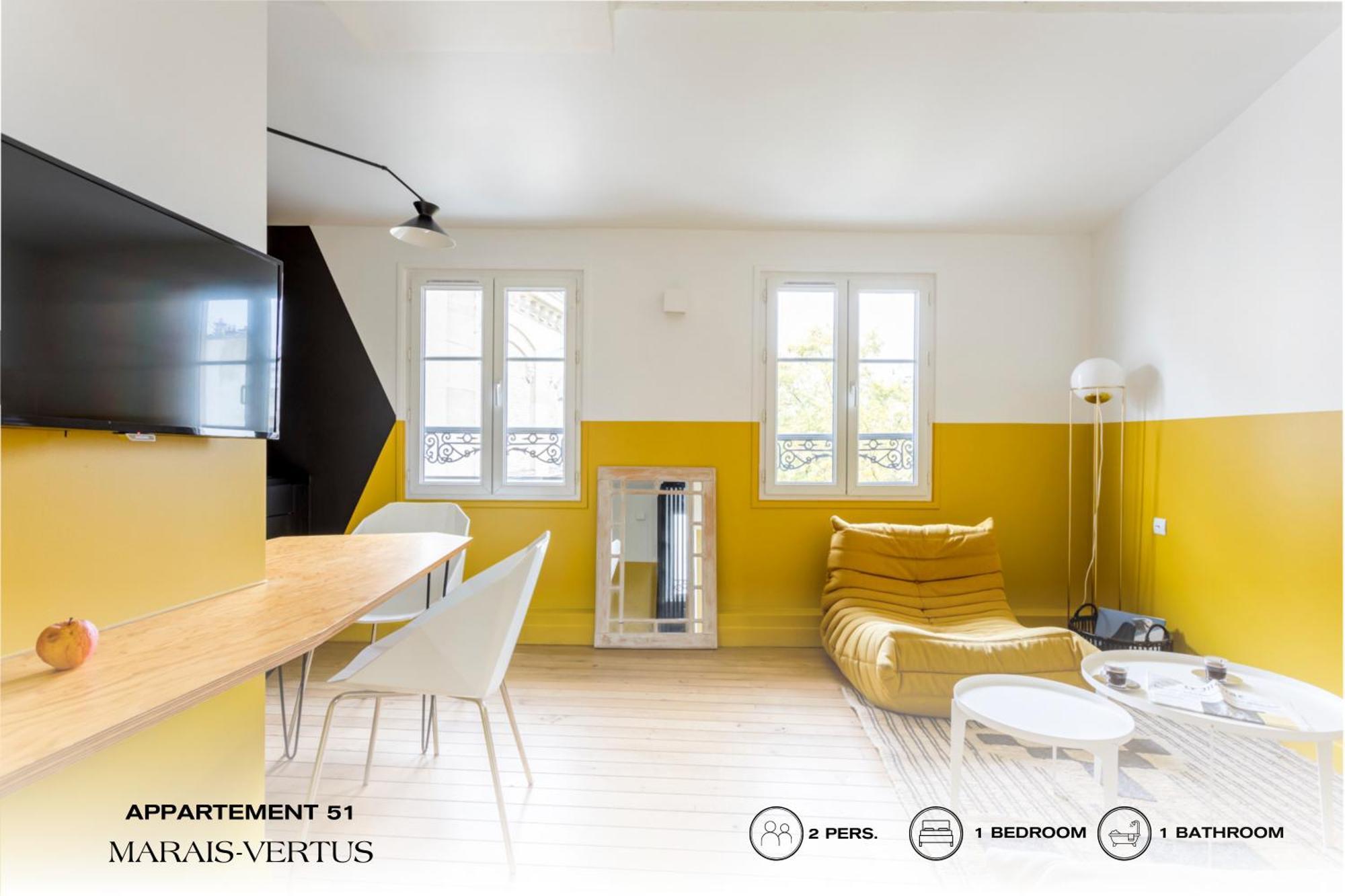 Beauquartier - Marais, Vertus Apartamento