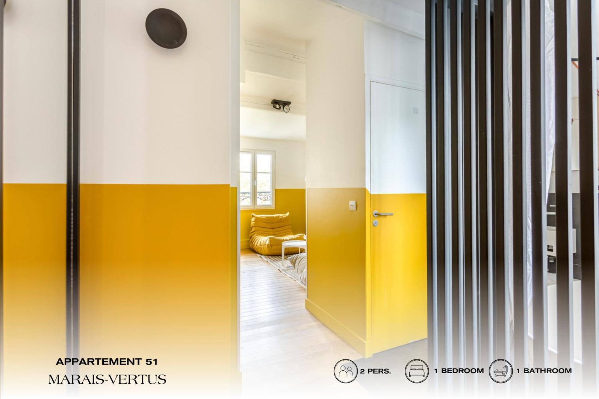 Beauquartier - Marais, Vertus Apartamento