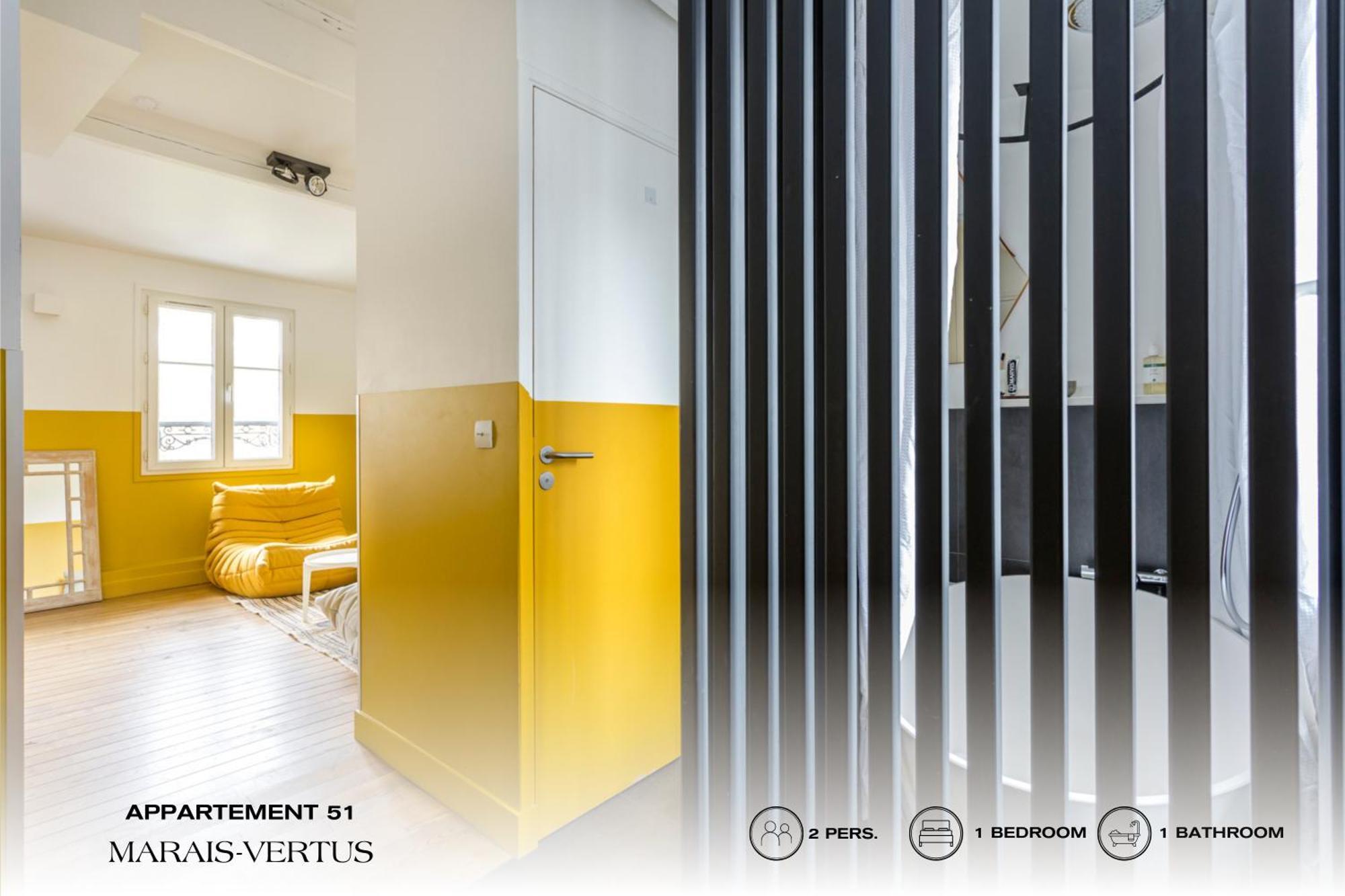 Beauquartier - Marais, Vertus Apartamento *