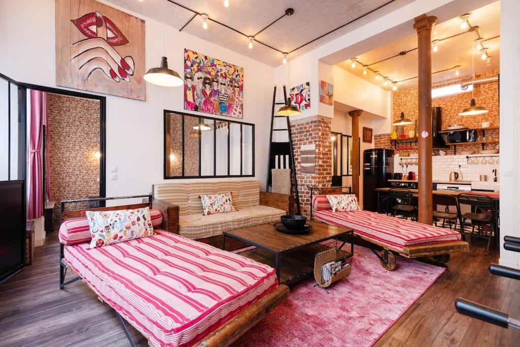 Montmartre Rue Des Martyrs Loft With Ac, 4-7 Peo Paris