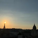 Eiffel Tower view + terrace Saint Germain des Pres