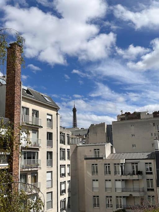 Vue Tour Eiffel - Calme & Chic Appartement Paris