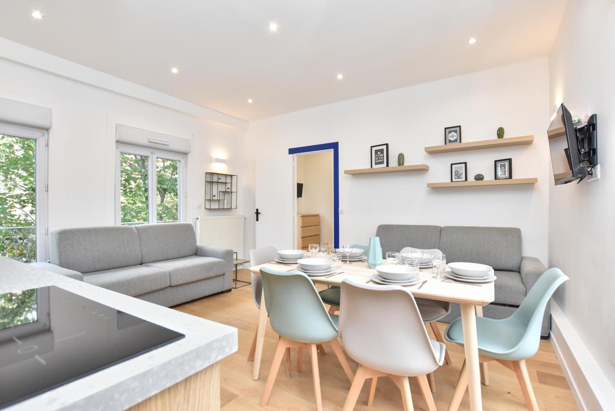 Cosy - 1br - 6p - Place Saint Fargeau Apartment