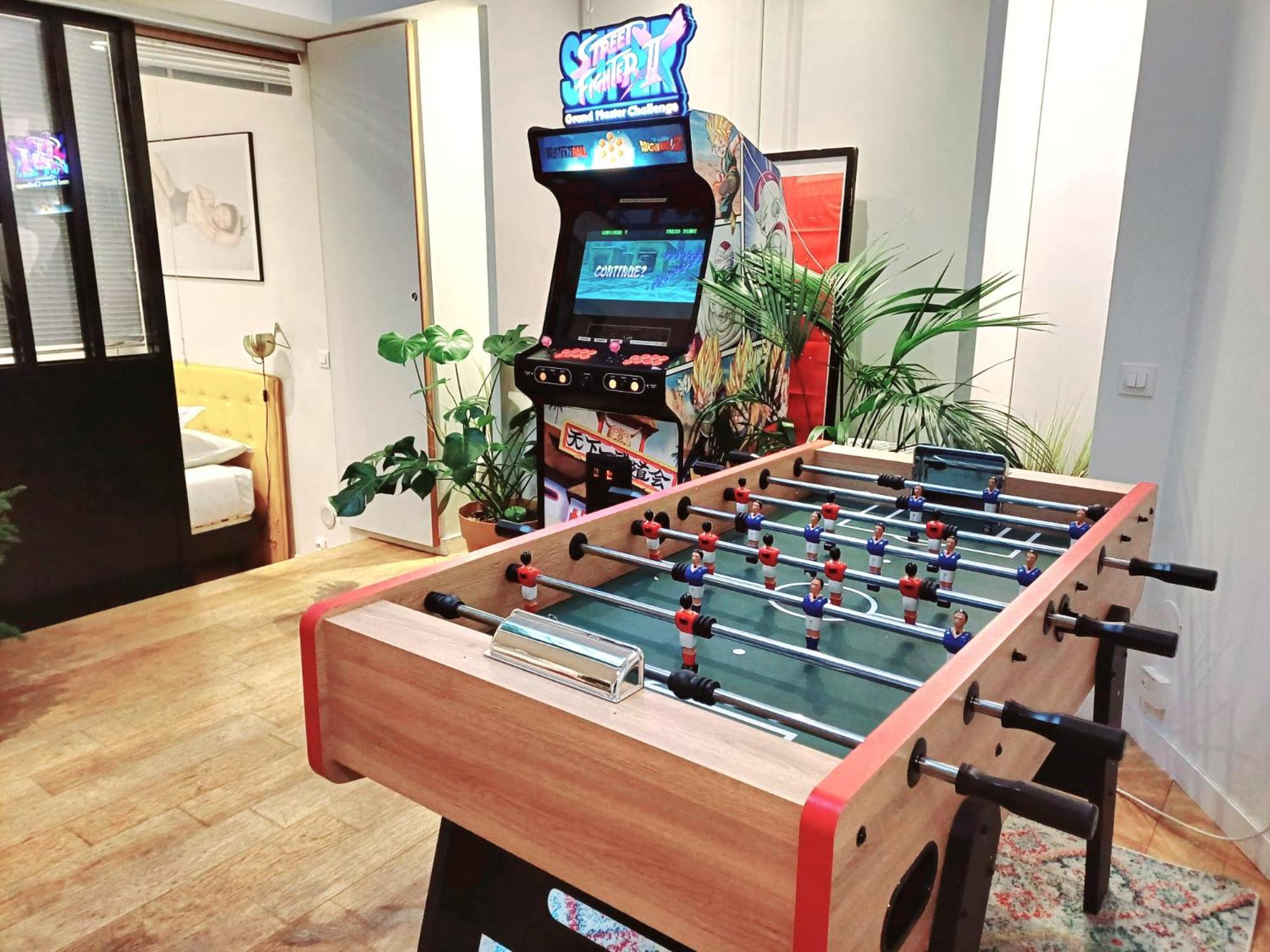 Apartment Loft Familial Au Coeur De Avec Clim, Arcade Et Baby-foot Proche Republique Et Canal St Martin Paris