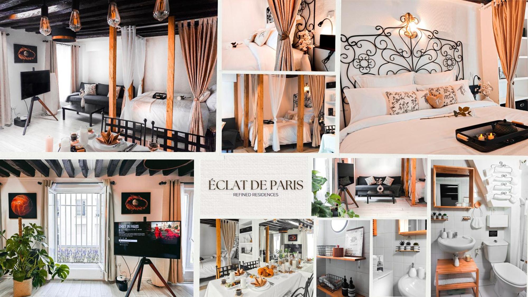 Apartamento Rustic Charm&dreamhome 40m2 In The Heart Of Paris, Near Pompidou And Notre-dame, Subway 4,8,9 Honeymoon Favourite
