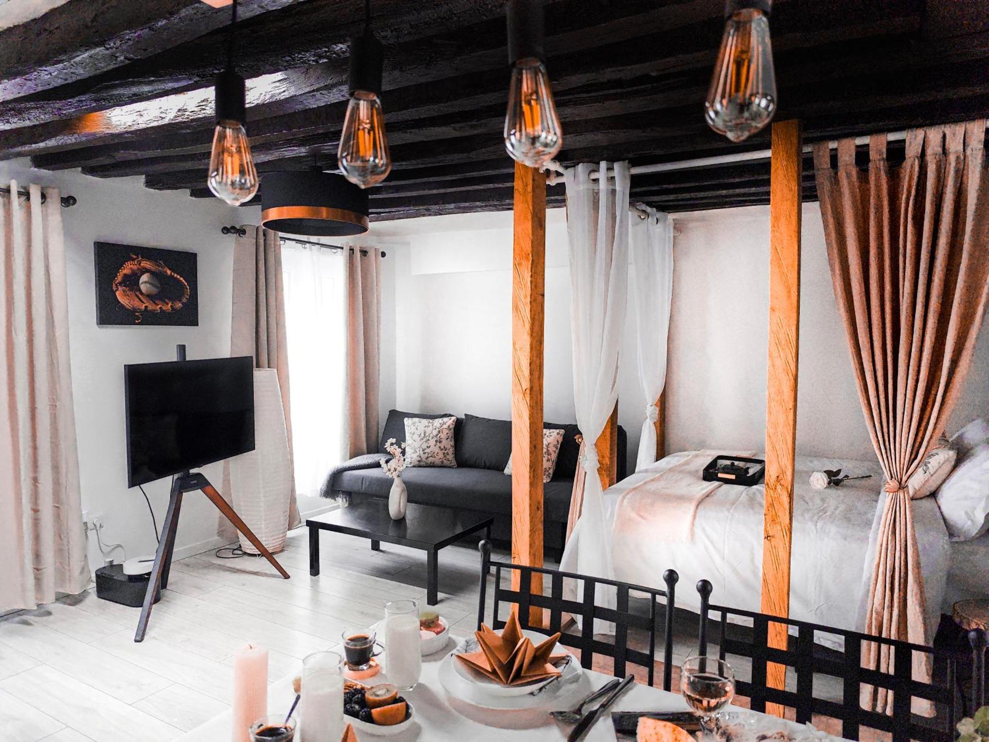 Rustic Charm&dreamhome 40m2 In The Heart Of Paris, Near Pompidou And Notre-dame, Subway 4,8,9 Honeymoon Favourite Apartamento *