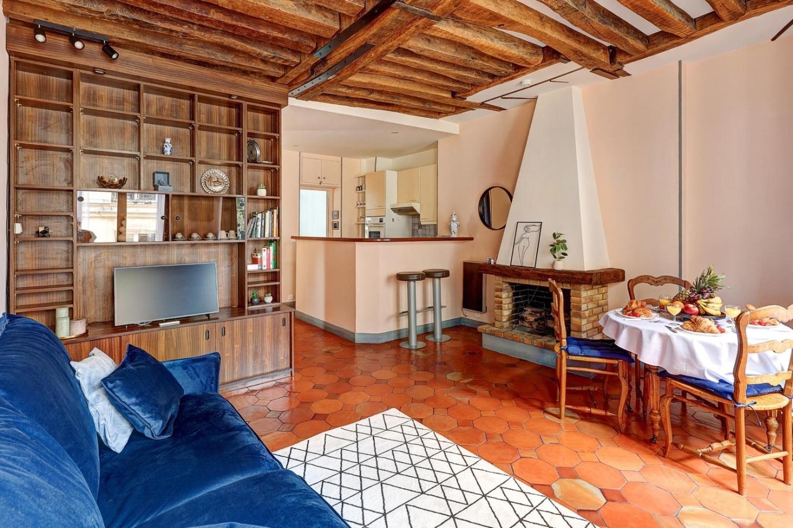 Apartment Bnbnook - Cozy 1br - Vibrant Le Marais & Pompidou Paris