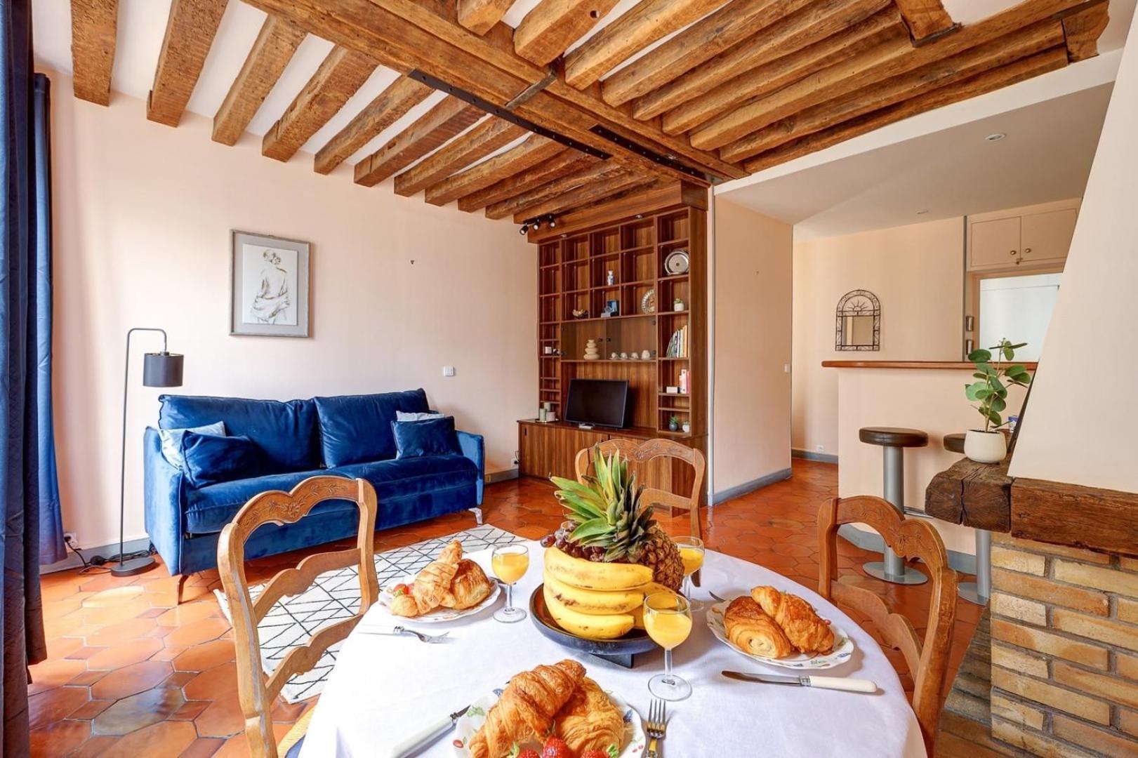 Bnbnook - Cozy 1br - Vibrant Le Marais & Pompidou Apartment *