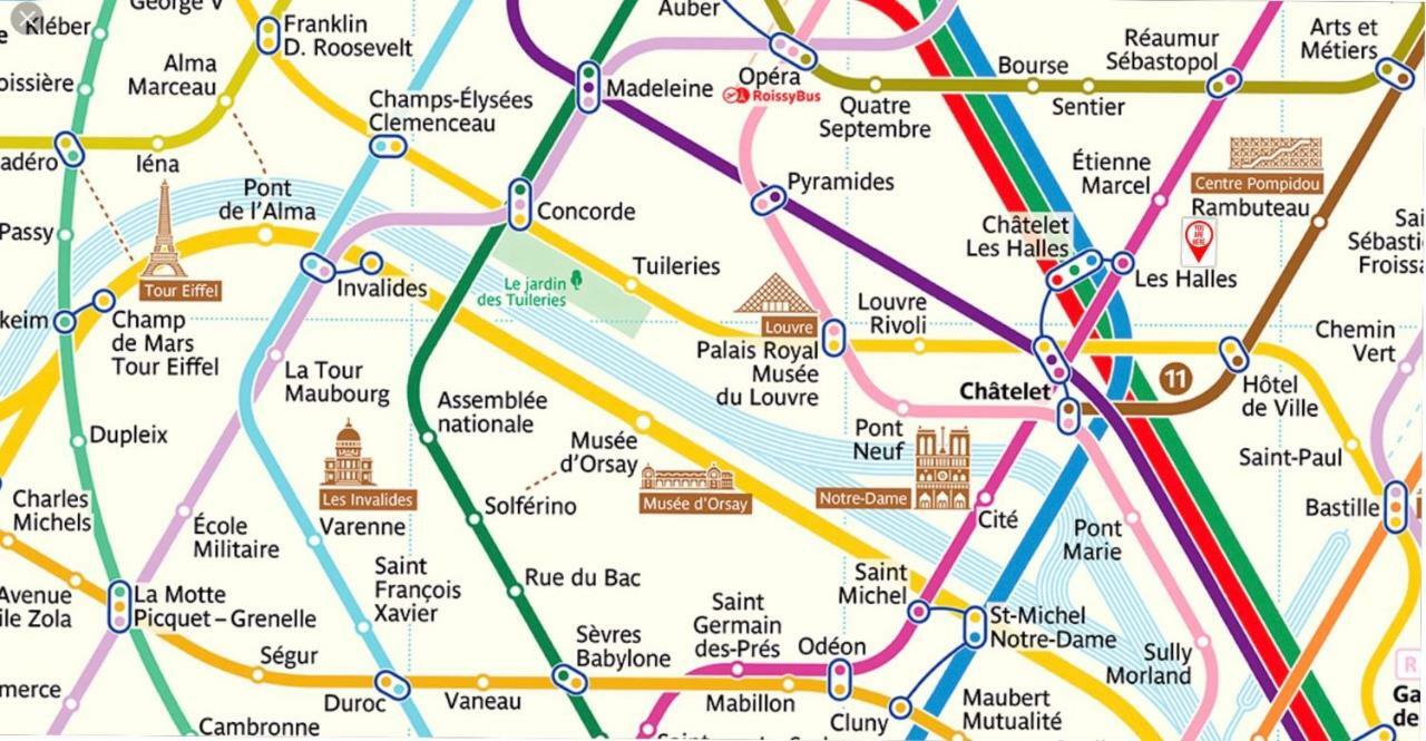 50m2 Rue Rambuteau/pompidou/marais/hotel De Apartamento