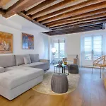 Marais Place Des Vosges Lovely Apartment 4P 1Br