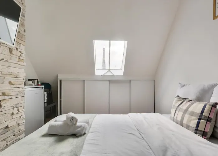 Delightful Studio With Eiffet Tower View Close To Champs Elysee Avenue & Alma Bridge
