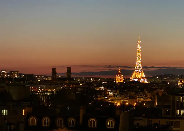 Top Floor With Eiffel Tower View And Roof Top