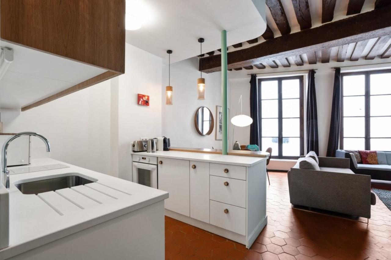 Apartment Parisian With Terrace In Saint Michel-notre Dame
