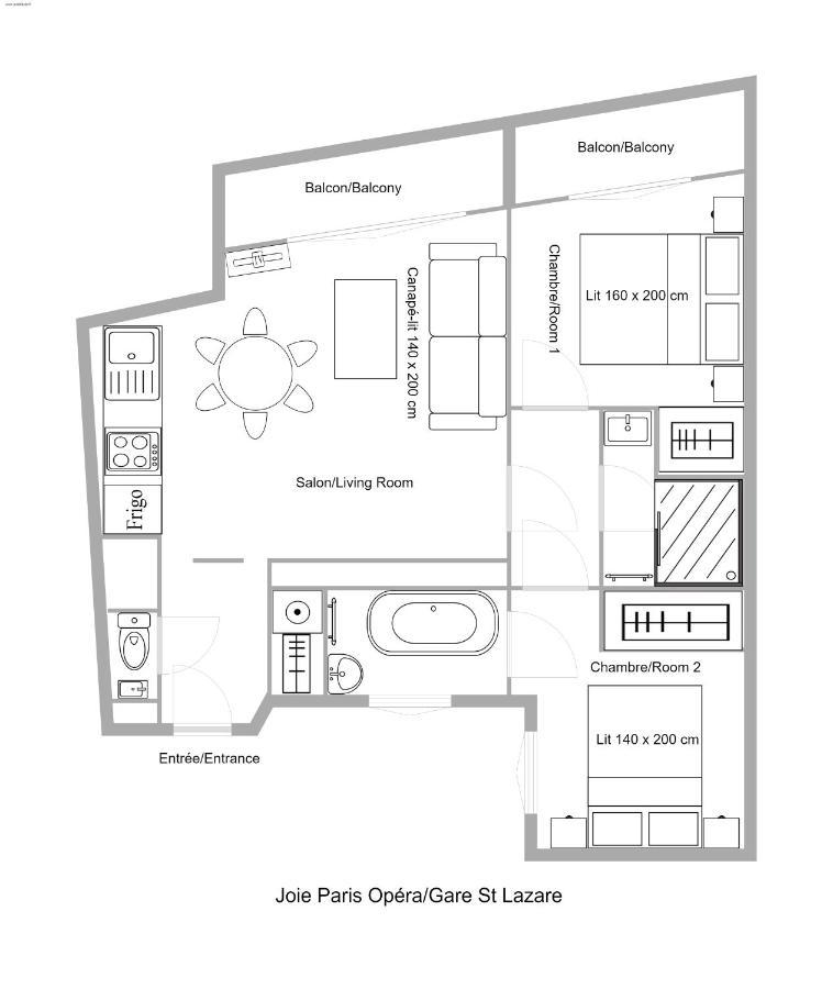 Apartamento Joie Opera - Gare St Lazare Paris