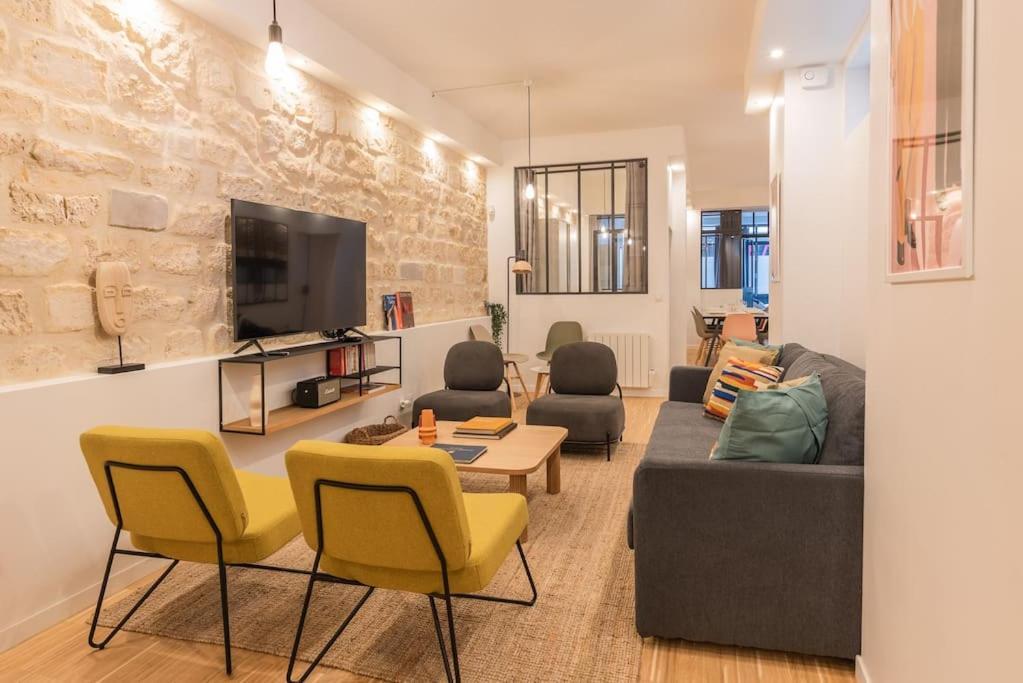 Design Architect Loft For 10 Guests Near Metro Paris