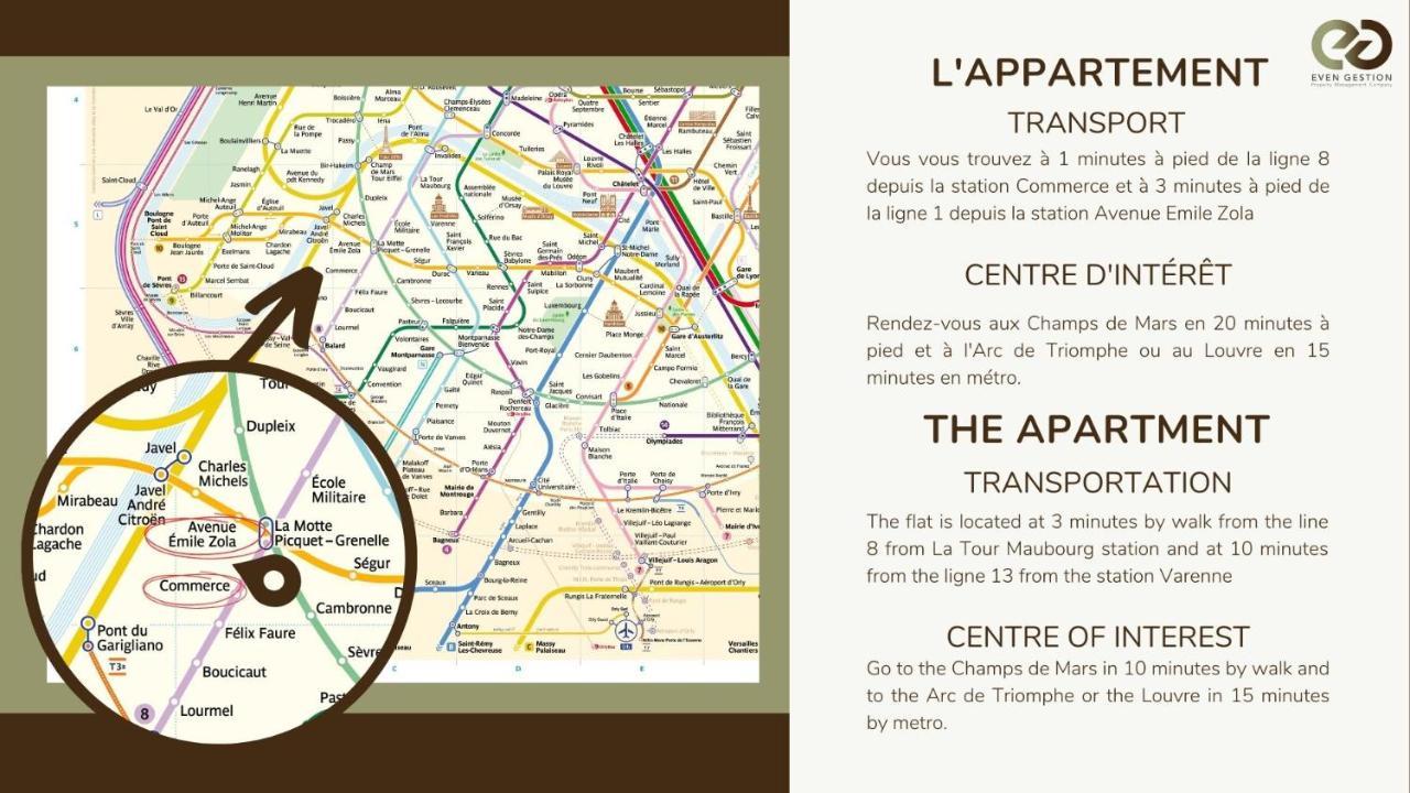 3g#appart 6pers#2 Chambres#commerce#paris 15#ac Paris