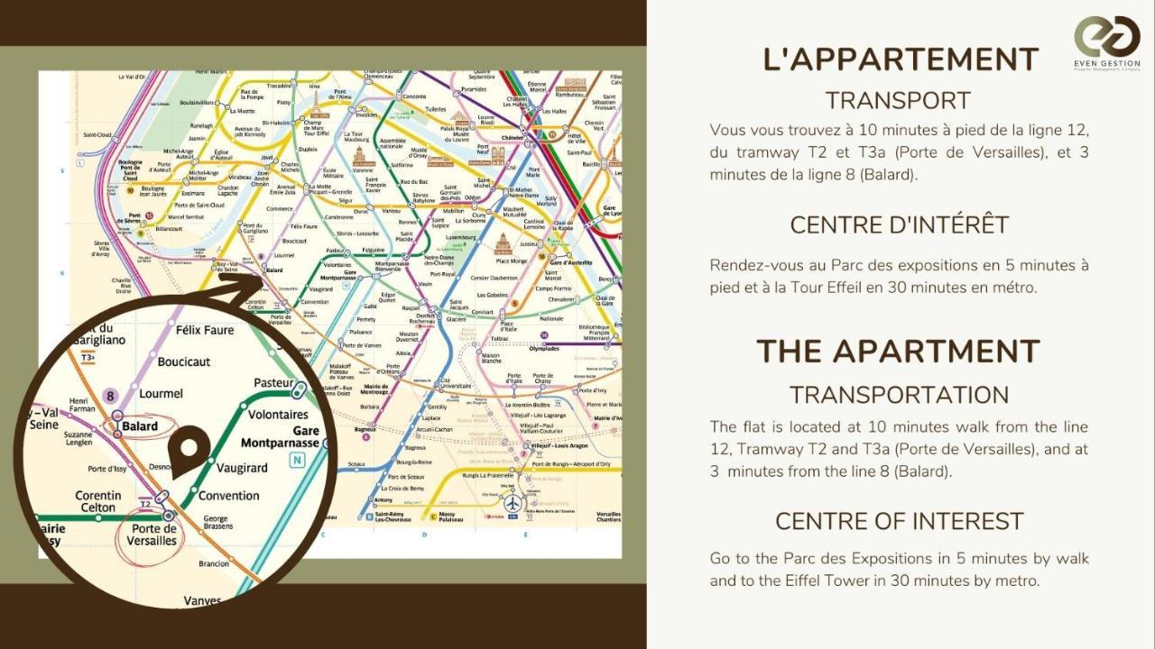New Duplex 6pers#paris Expo#porte De Versailles Appartement *