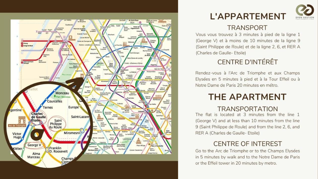 B0#appart 4pers#champs Elysees#arc De Triomphe Paris