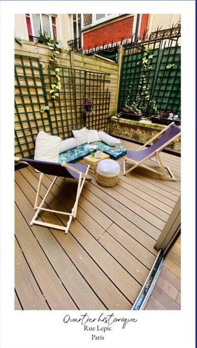 Lepic, Luxury Flat In Montmartre With Private Terrasse-appartement Entier Apartment Paris