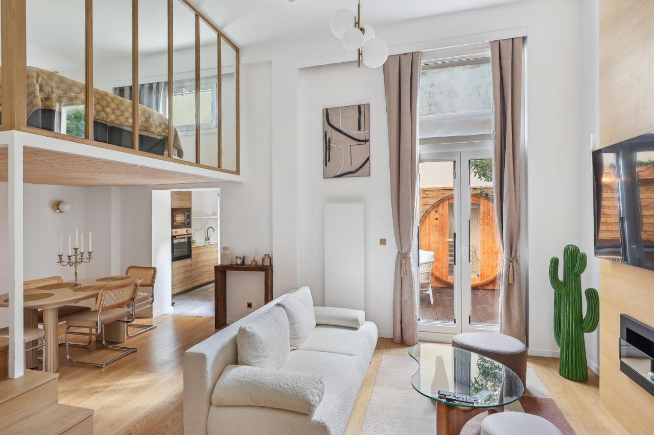 Luxueuse Avec Jardin Prive Sauna Et Jacuzzi Apartamento Paris