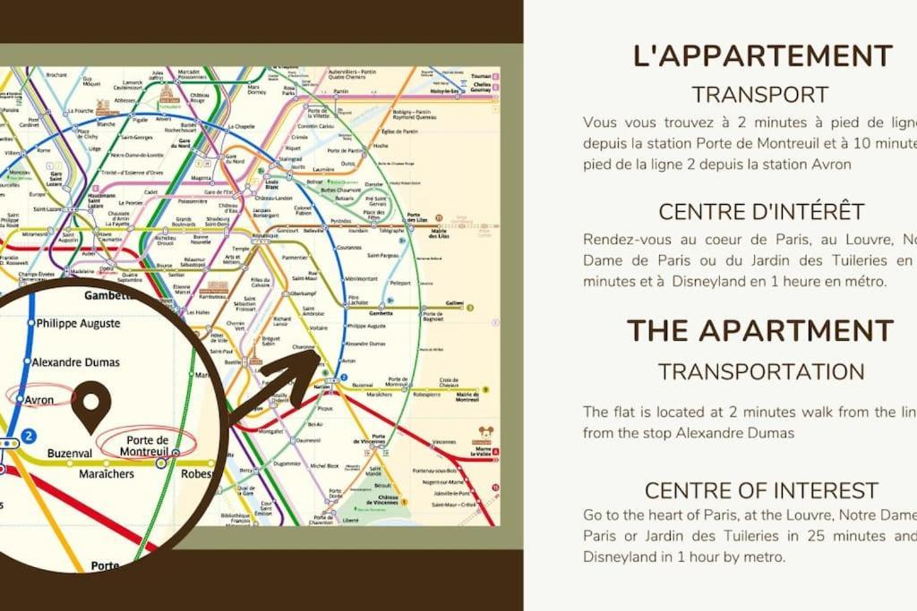 12.appart 4pers#1 Bedroom #pere Lachaise #nation Apartamento Paris