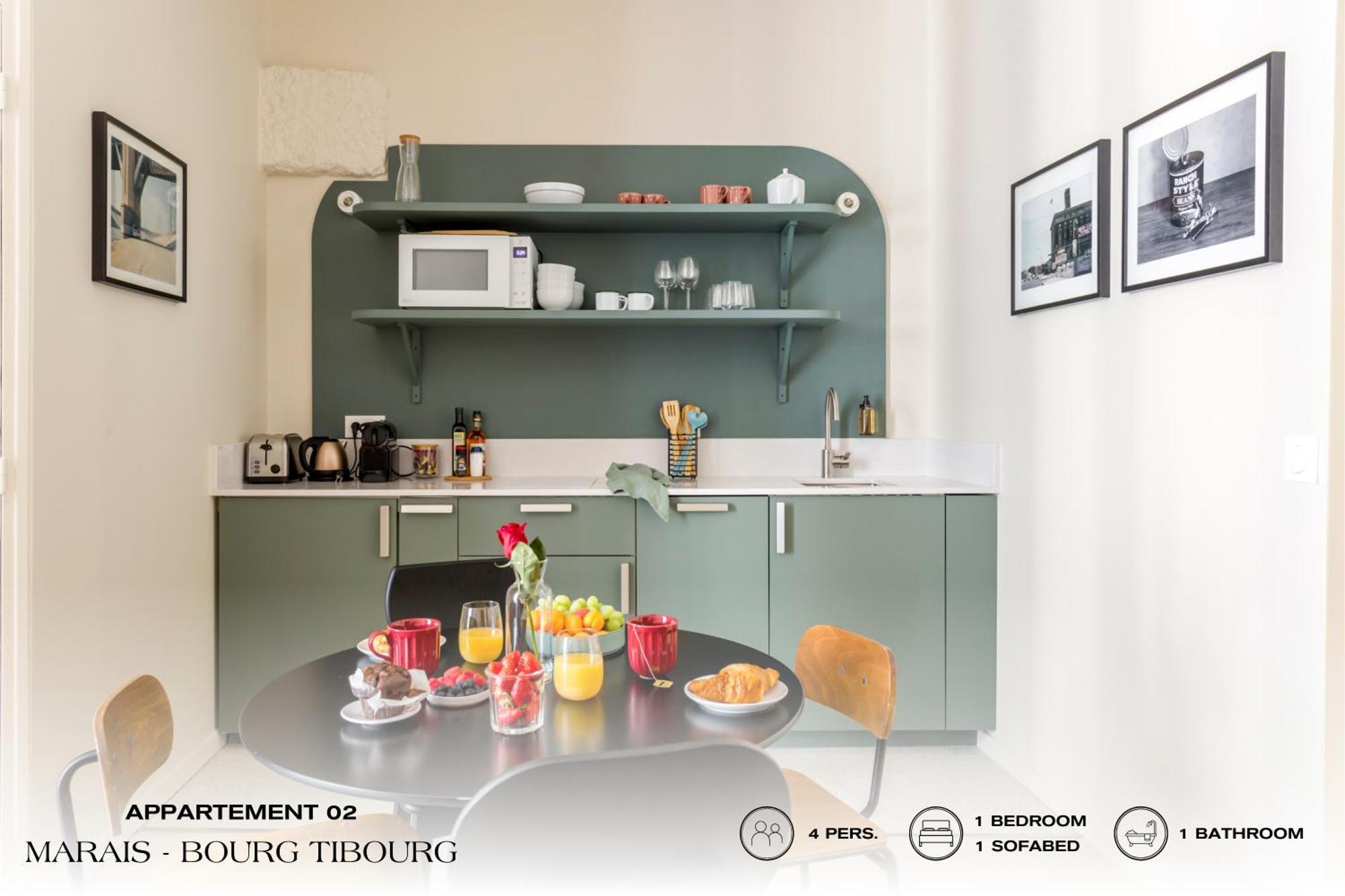 Beauquartier - Marais, Bourg Tibourg Apartamento *
