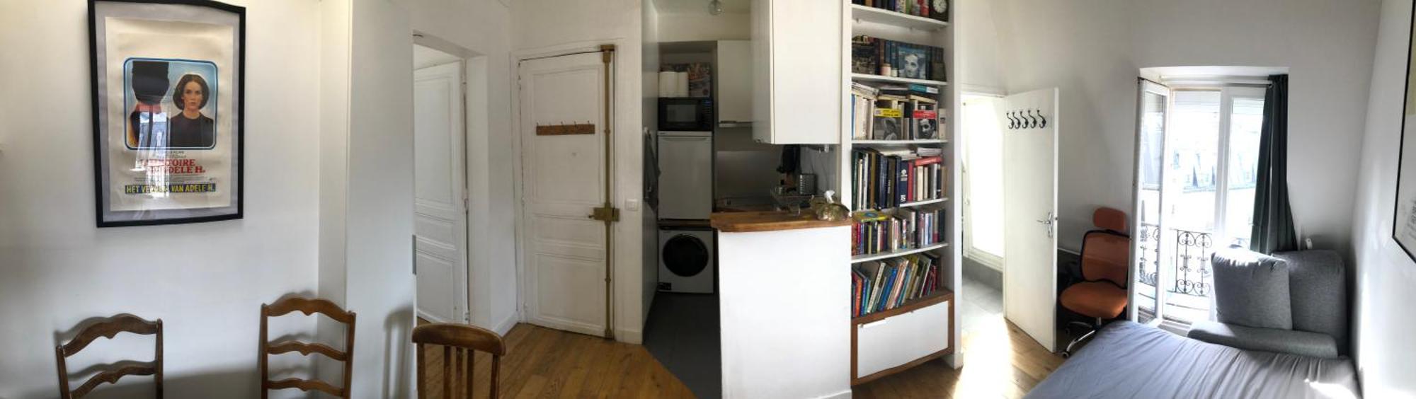 2 Pieces Sous Les Toits 6 Personnes Calme Lumineux Equipe Appartement Paris