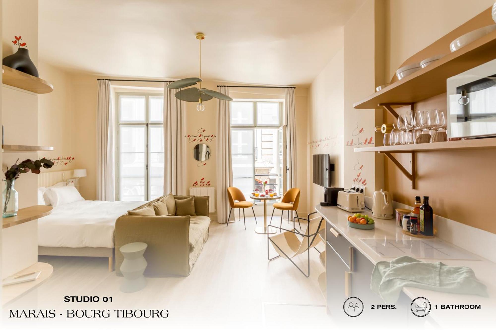 Apartamento Beauquartier - Marais, Bourg Tibourg