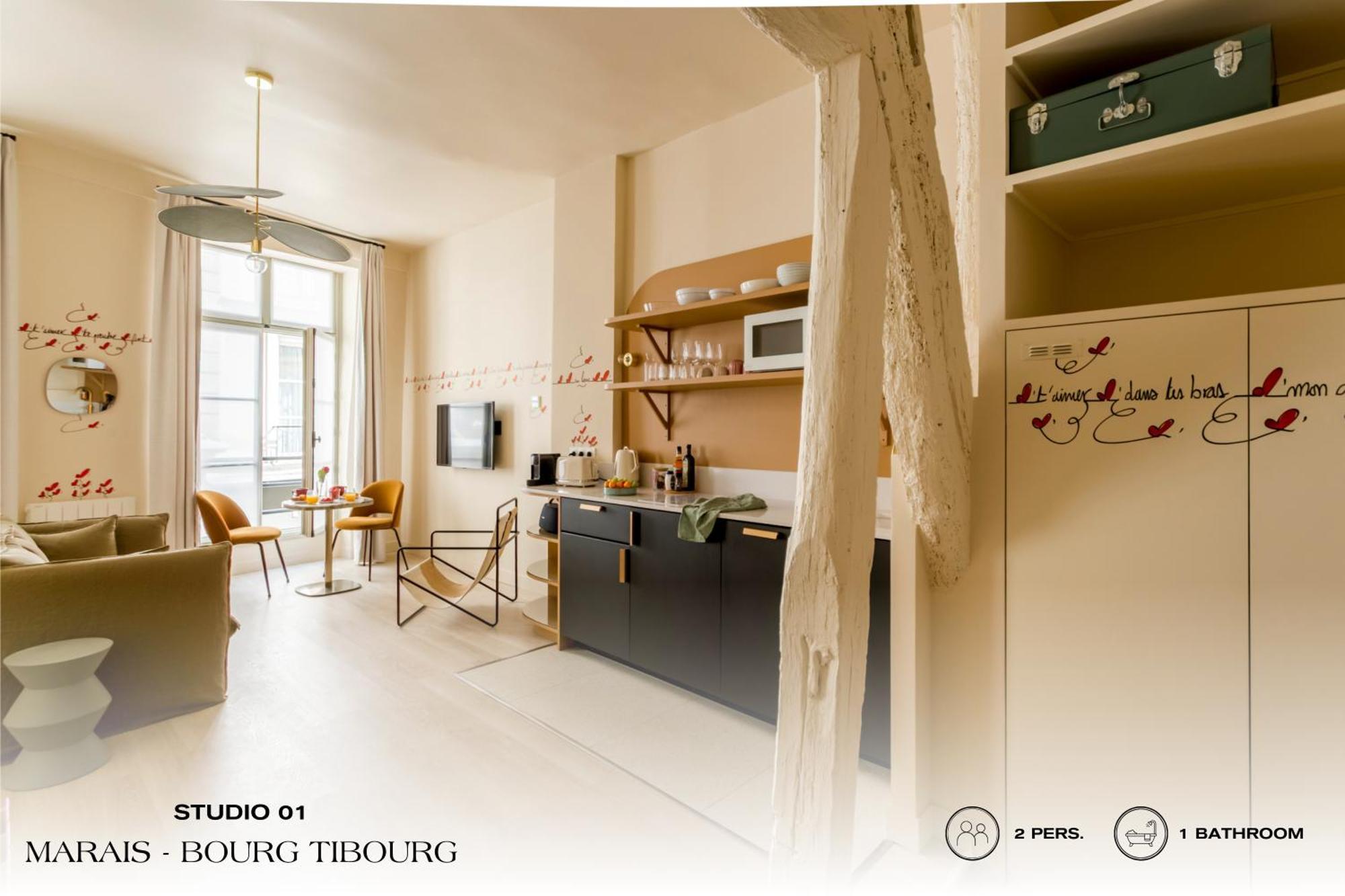 Apartamento Beauquartier - Marais, Bourg Tibourg