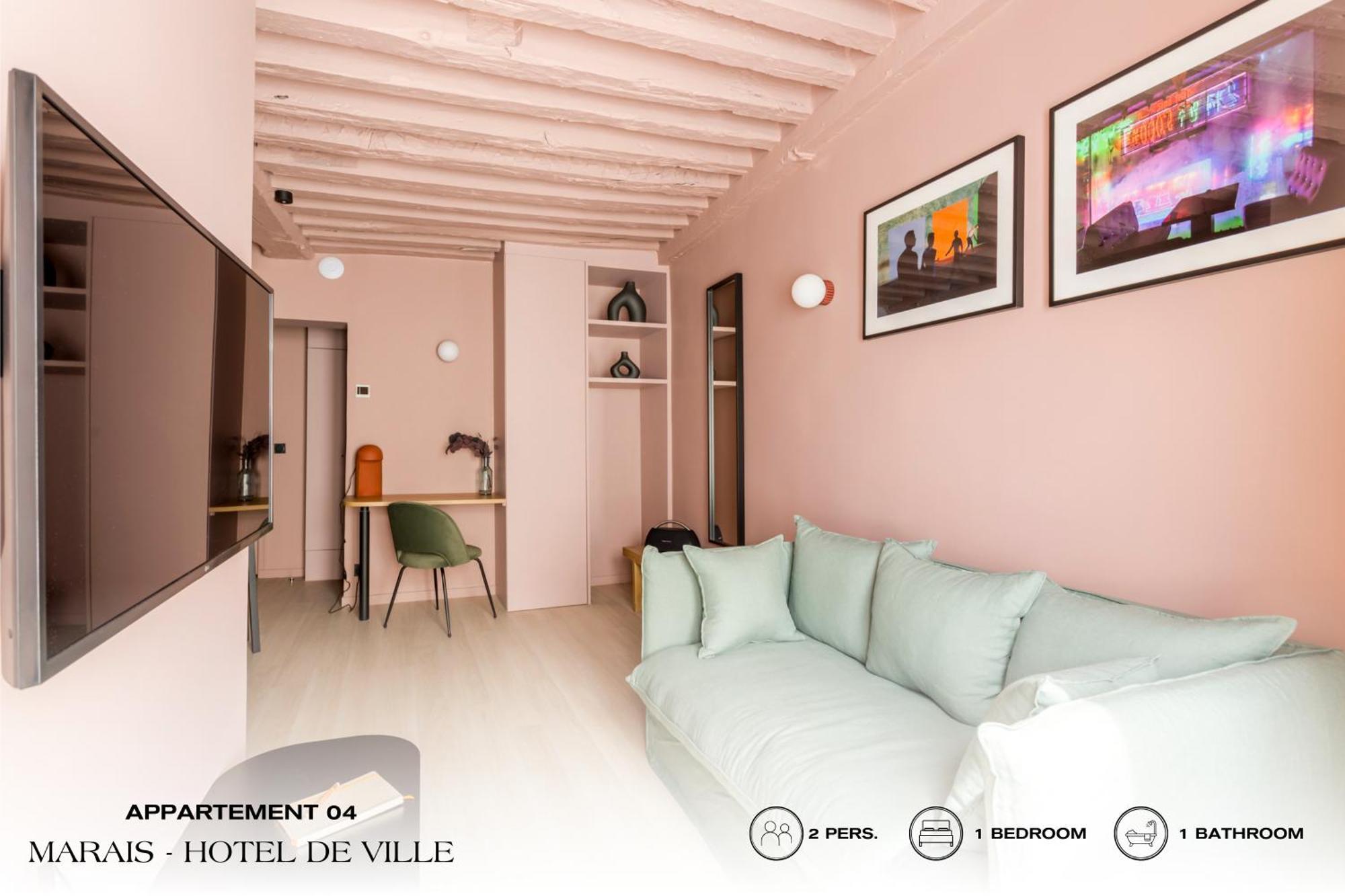Beauquartier - Marais, Bourg Tibourg Apartamento *
