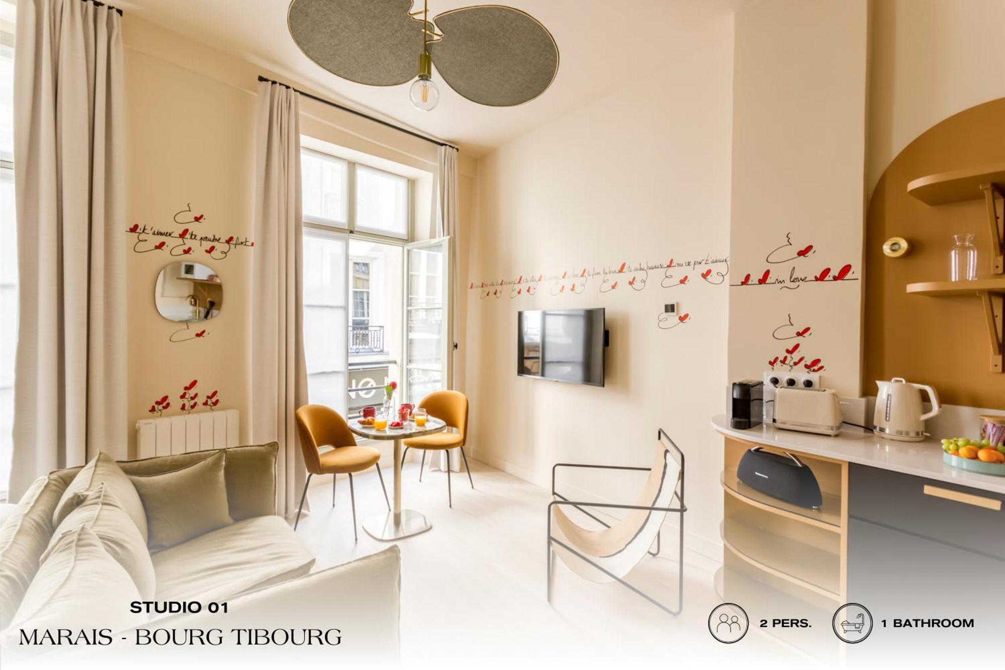 Beauquartier - Marais, Bourg Tibourg Apartamento Paris