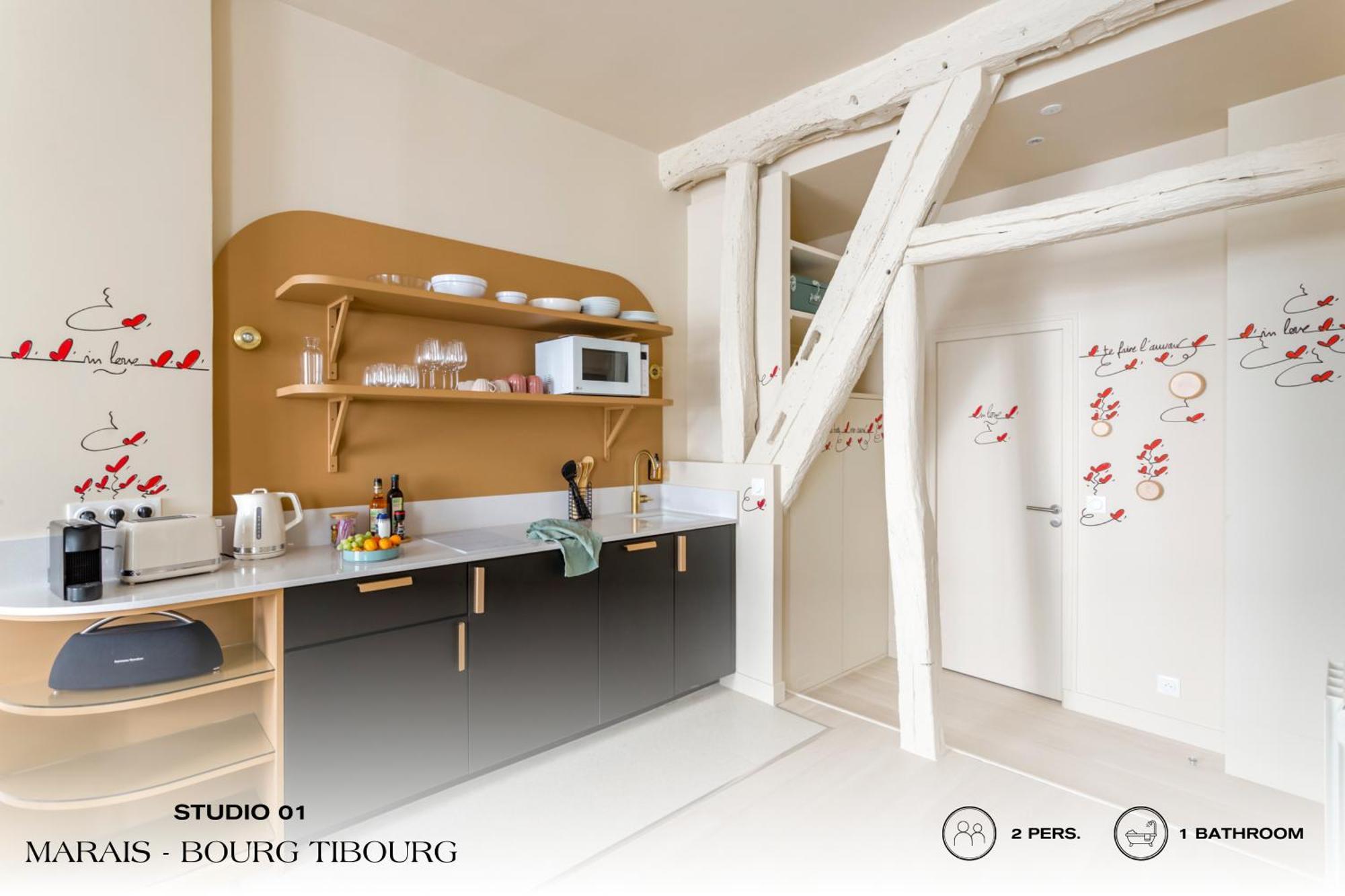 Beauquartier - Marais, Bourg Tibourg Apartamento *