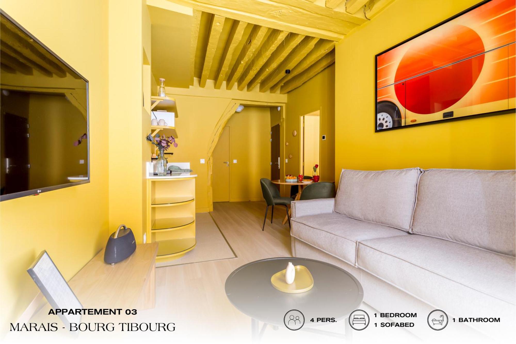 Beauquartier - Marais, Bourg Tibourg Apartamento Paris