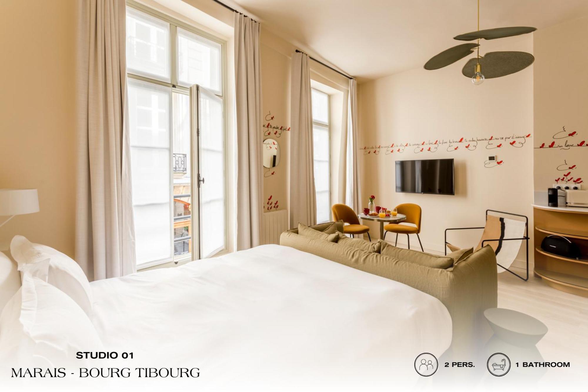 Beauquartier - Marais, Bourg Tibourg Apartamento