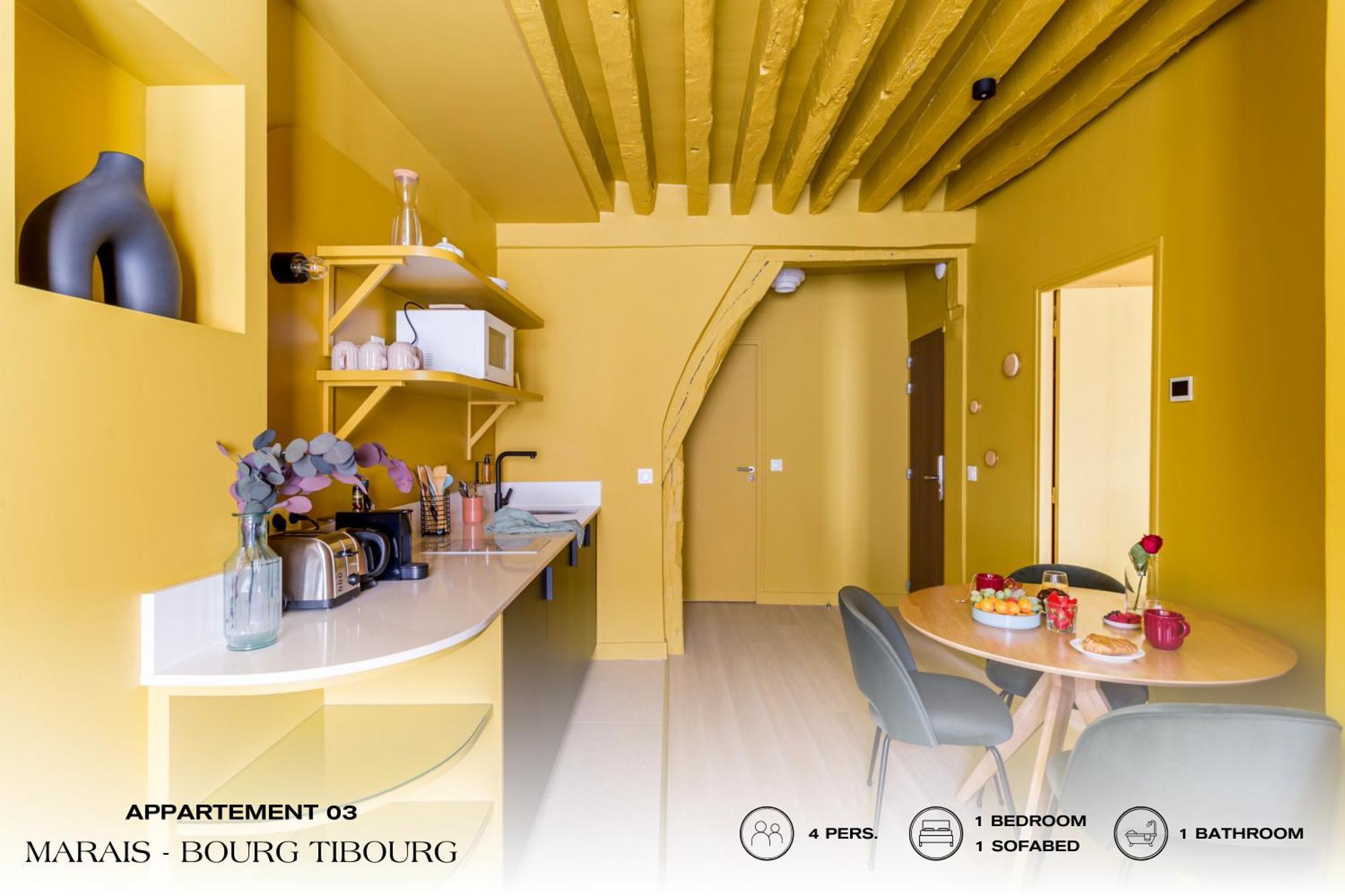 Apartamento Beauquartier - Marais, Bourg Tibourg *