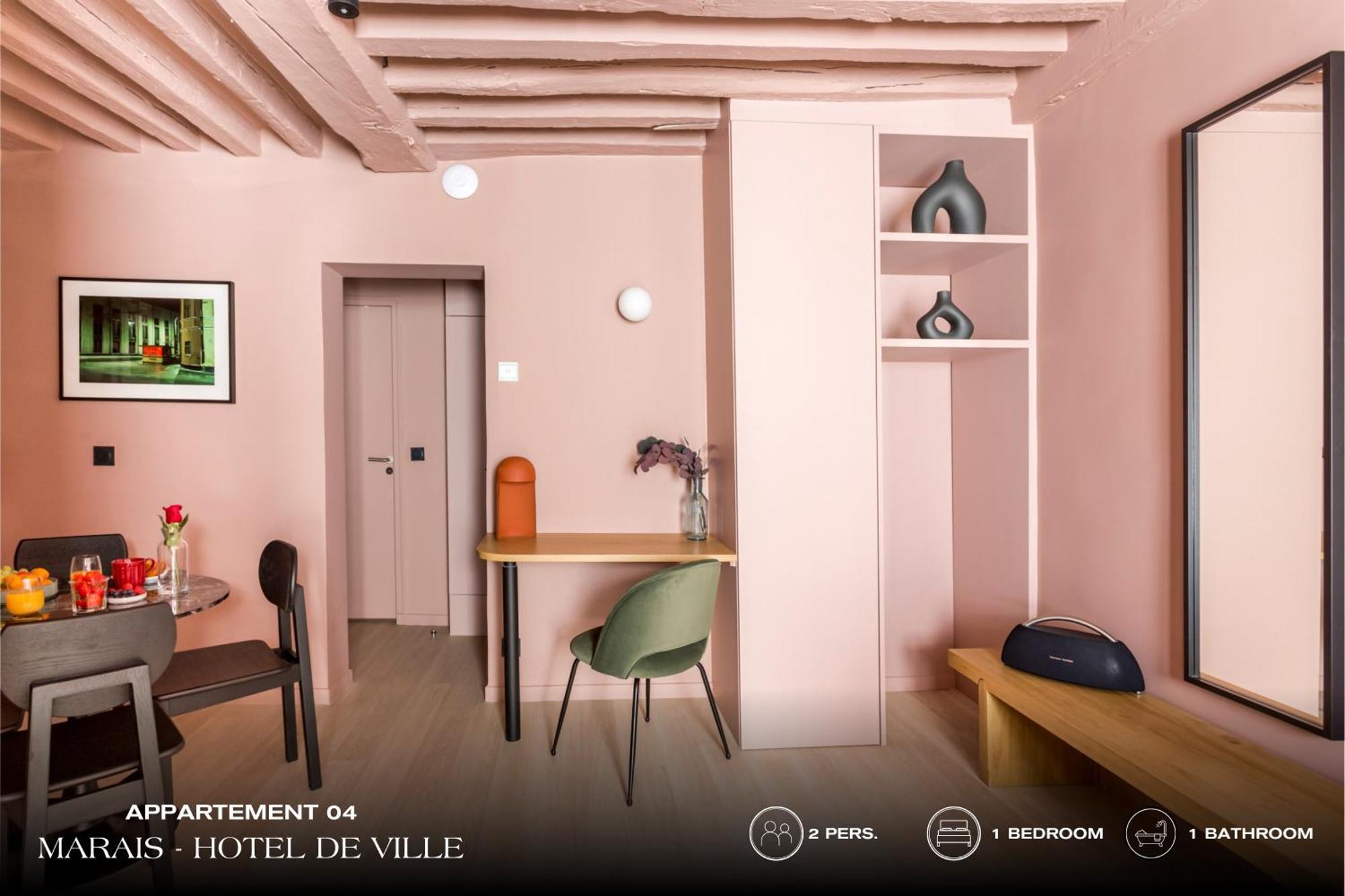 Apartamento Beauquartier - Marais, Bourg Tibourg Paris