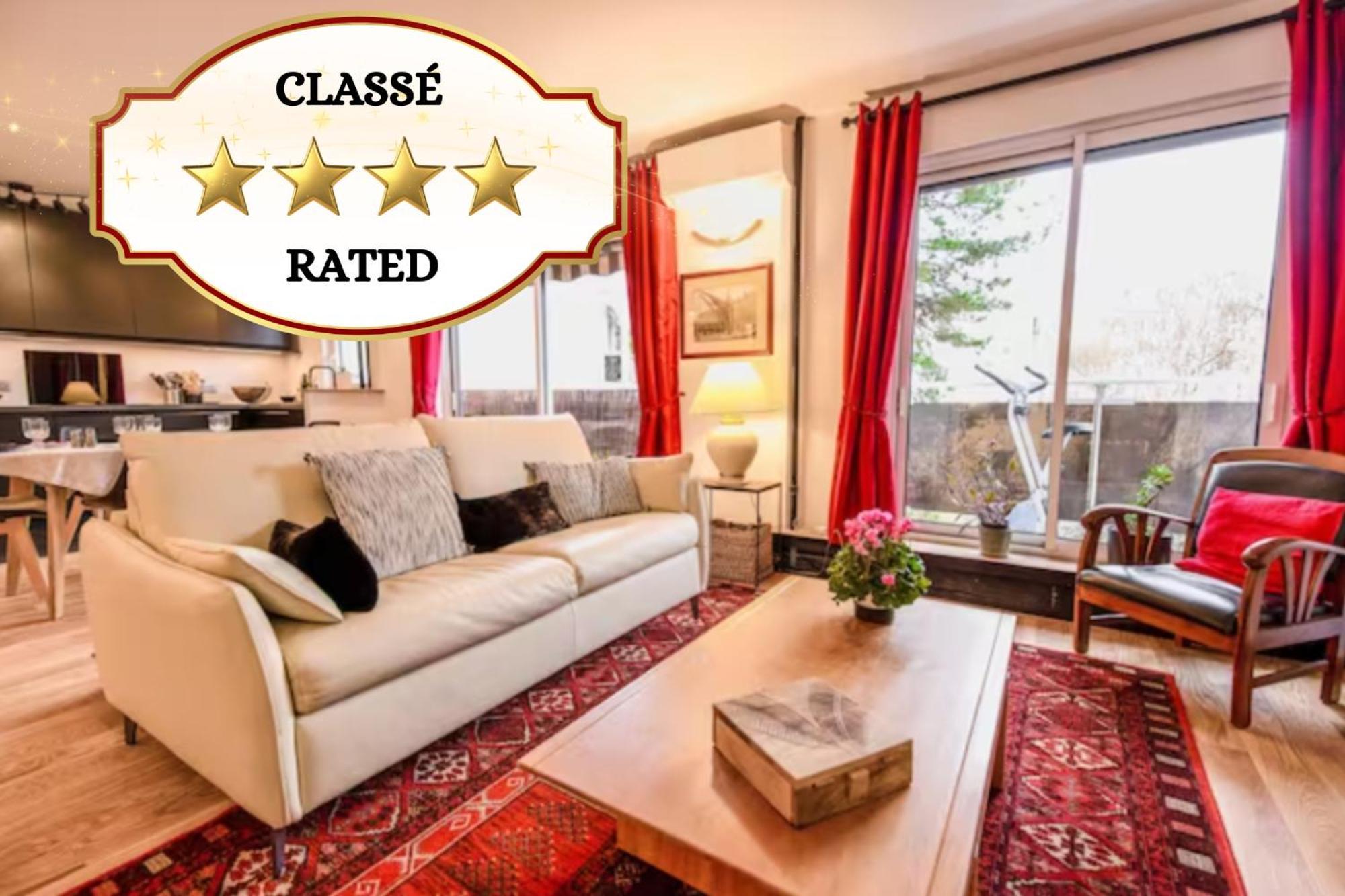 Apartamento Paris-daumesnil - Grand 2 Pieces 4 Etoiles De Charme Sur Jardin - 61m2, Pour 4p - Large 4 Star Charming 1 Bedroom For 4 With Ac *
