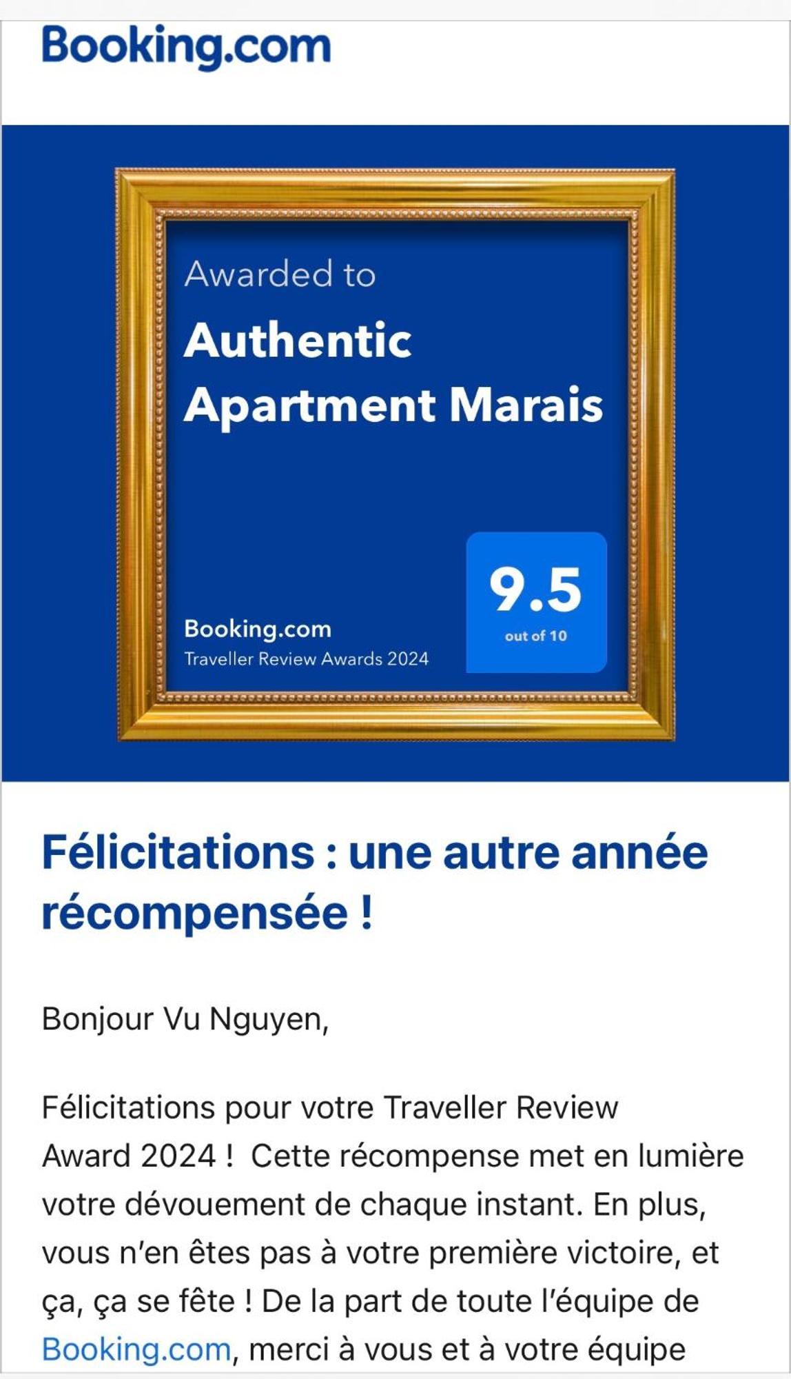Apartment Authentic Marais