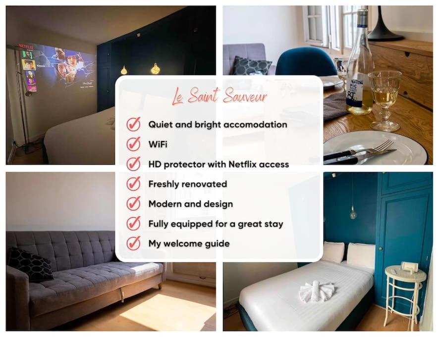 Apartment Cozy Flat, Sentier, 2 Guests Paris