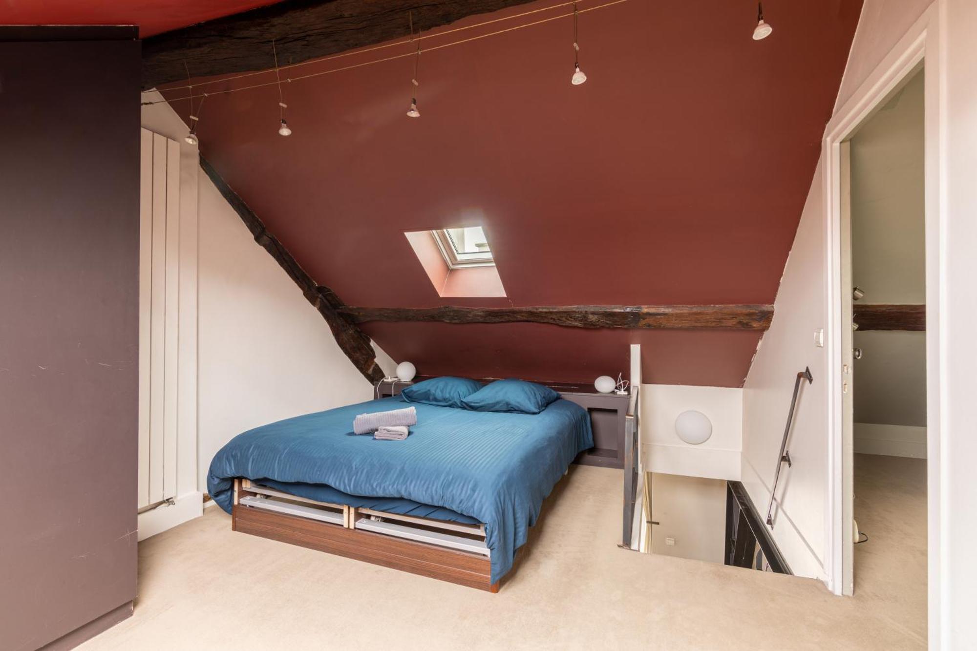 Quartier Mezzanine & 1br Le Marais Temple Free Netflix Appartement *