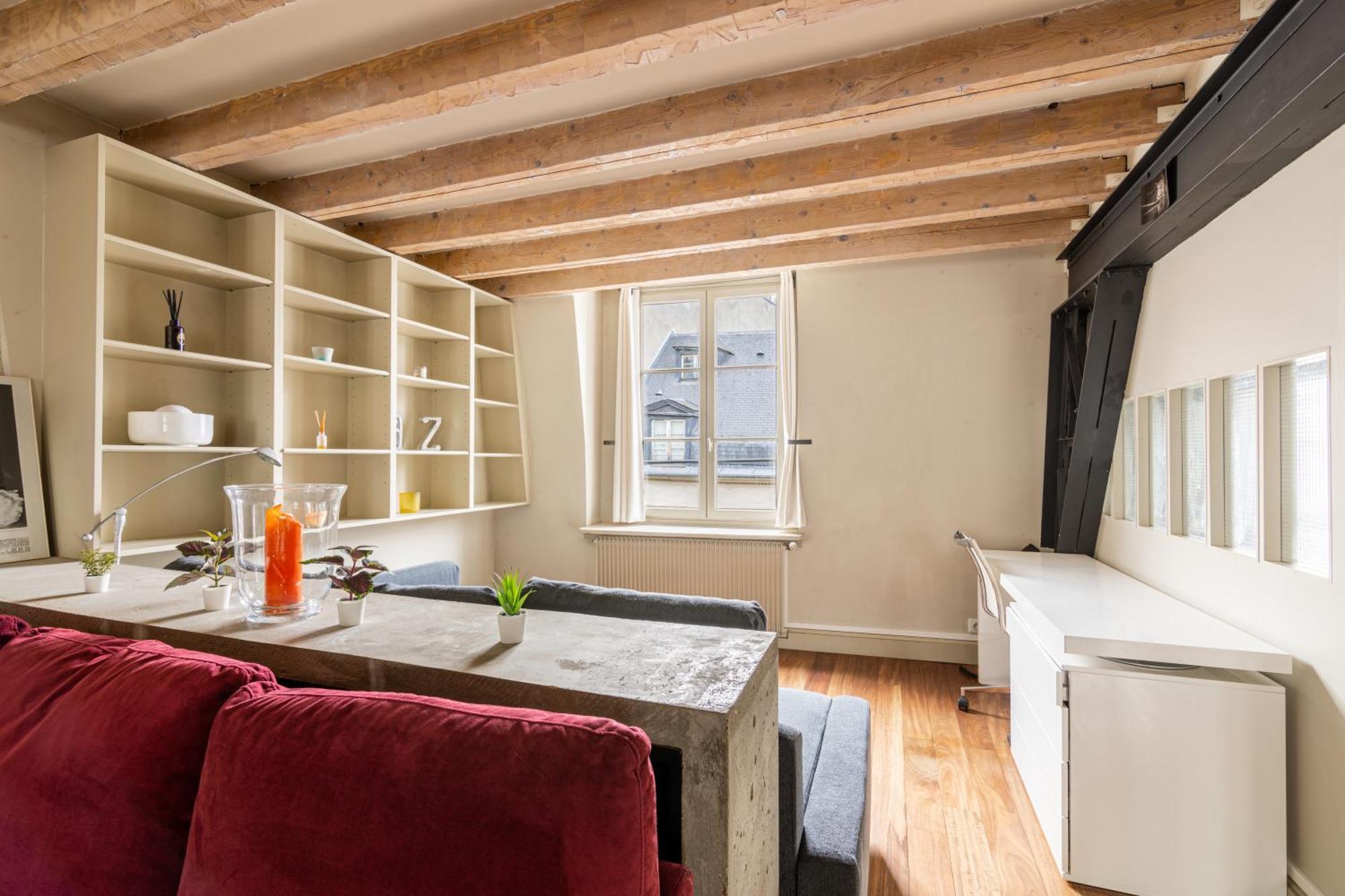 Appartement Quartier Mezzanine & 1br Le Marais Temple Free Netflix