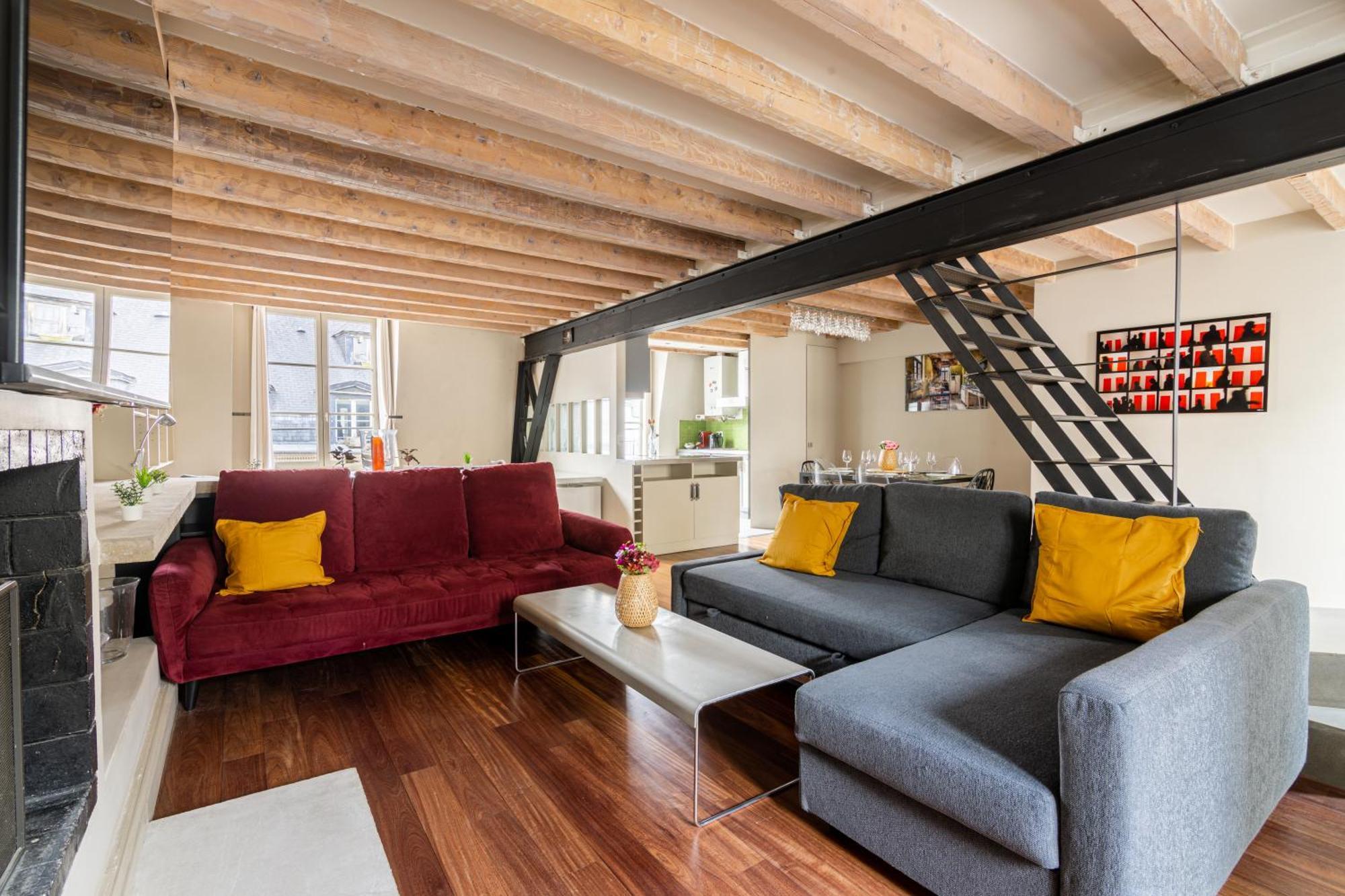 Quartier Mezzanine & 1br Le Marais Temple Free Netflix Appartement Paris