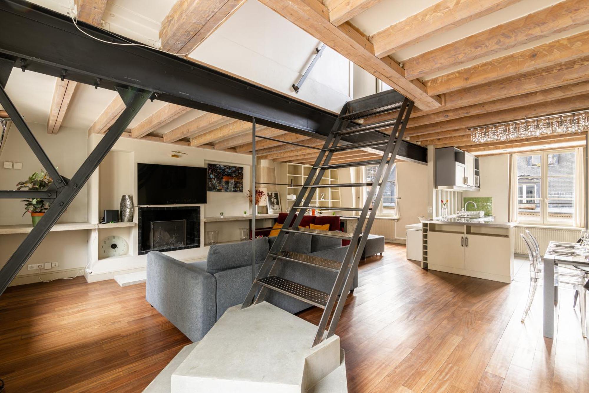 Quartier Mezzanine & 1br Le Marais Temple Free Netflix