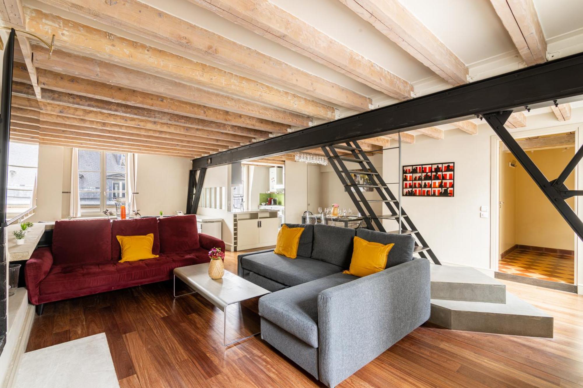 Quartier Mezzanine & 1br Le Marais Temple Free Netflix Appartement Paris