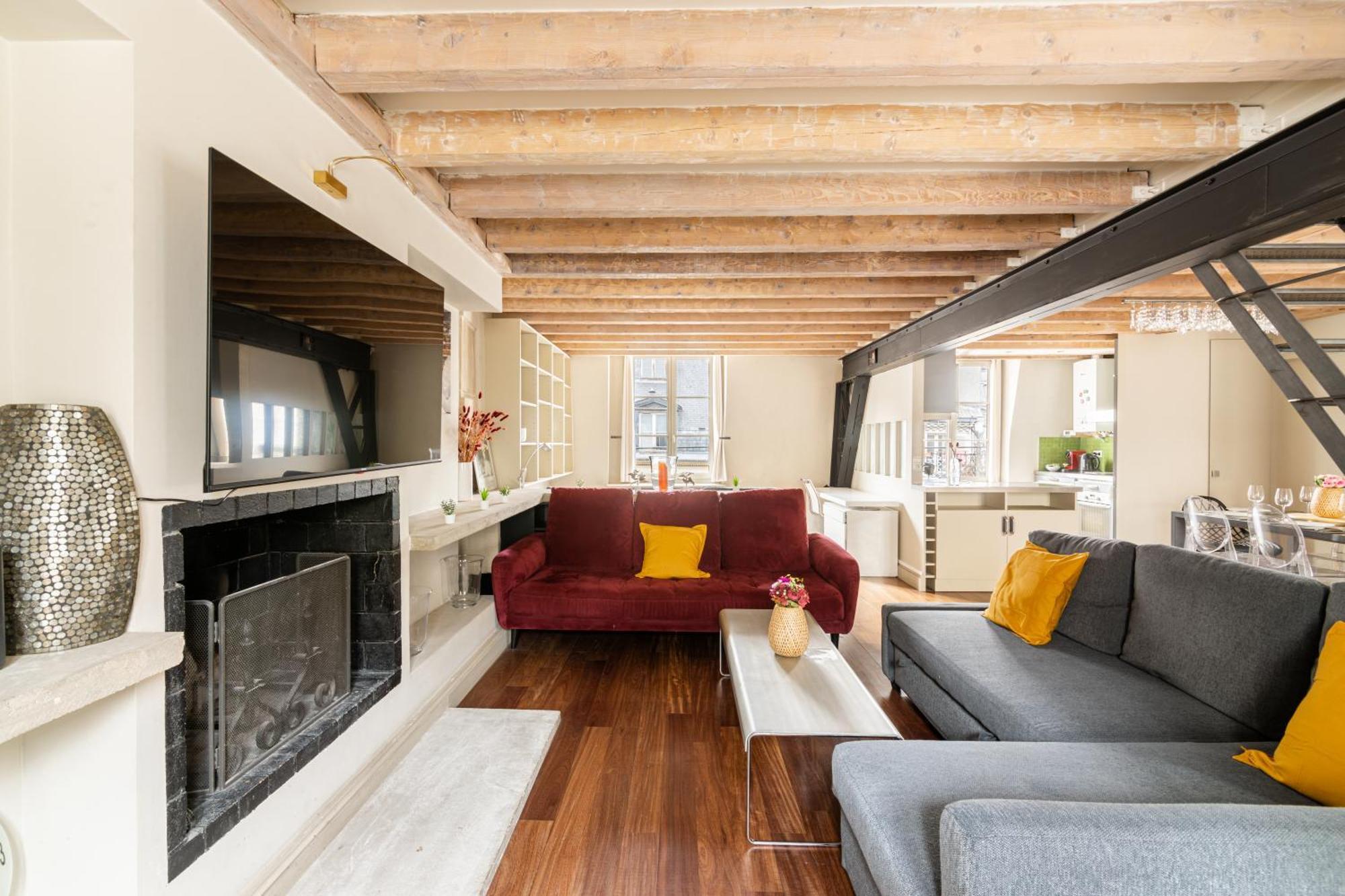 Quartier Mezzanine & 1br Le Marais Temple Free Netflix