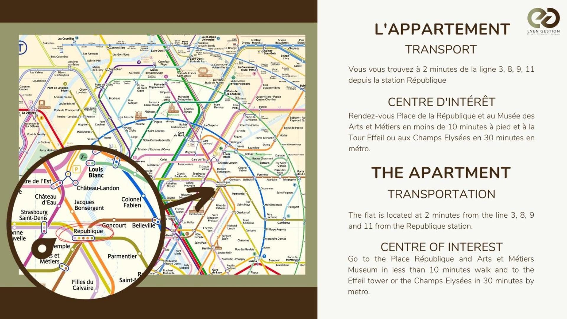 Apartment 2pers#republique#paris 3