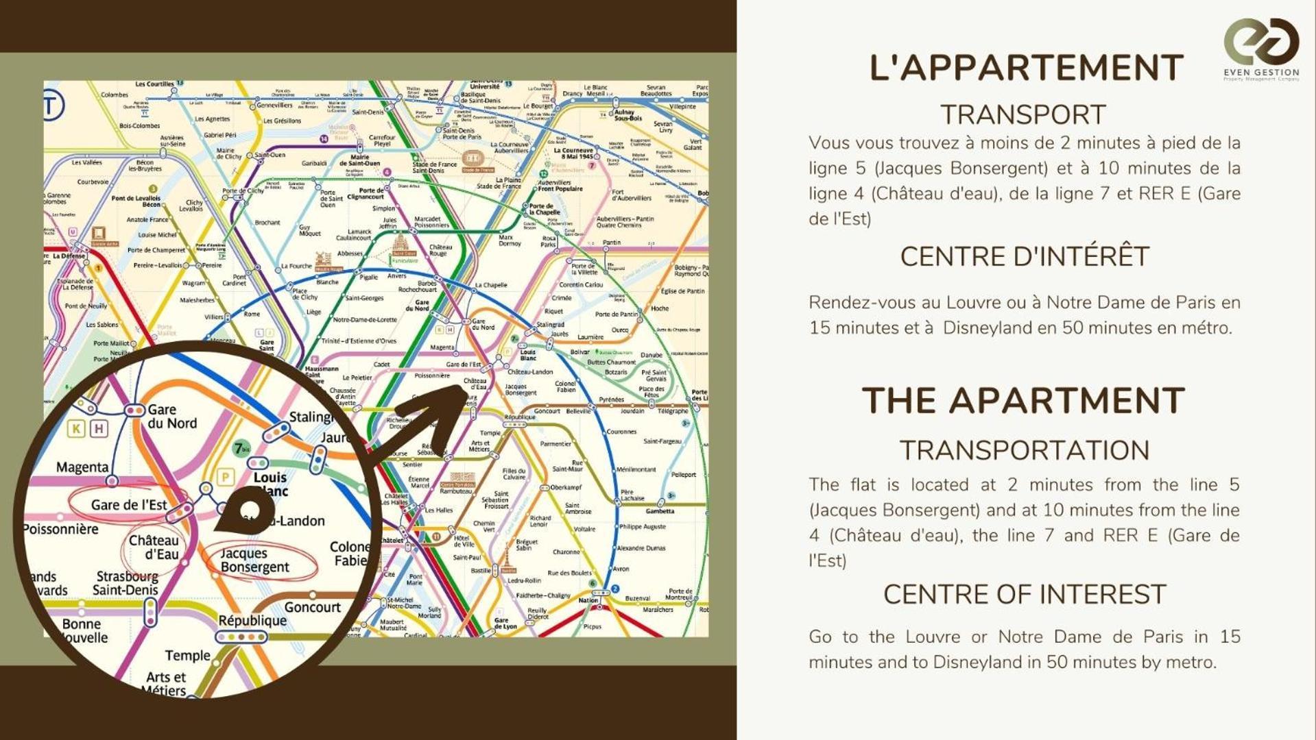 Apartment Luxueux Duplex 6 - 8pers - Full Equipped - Republique Paris