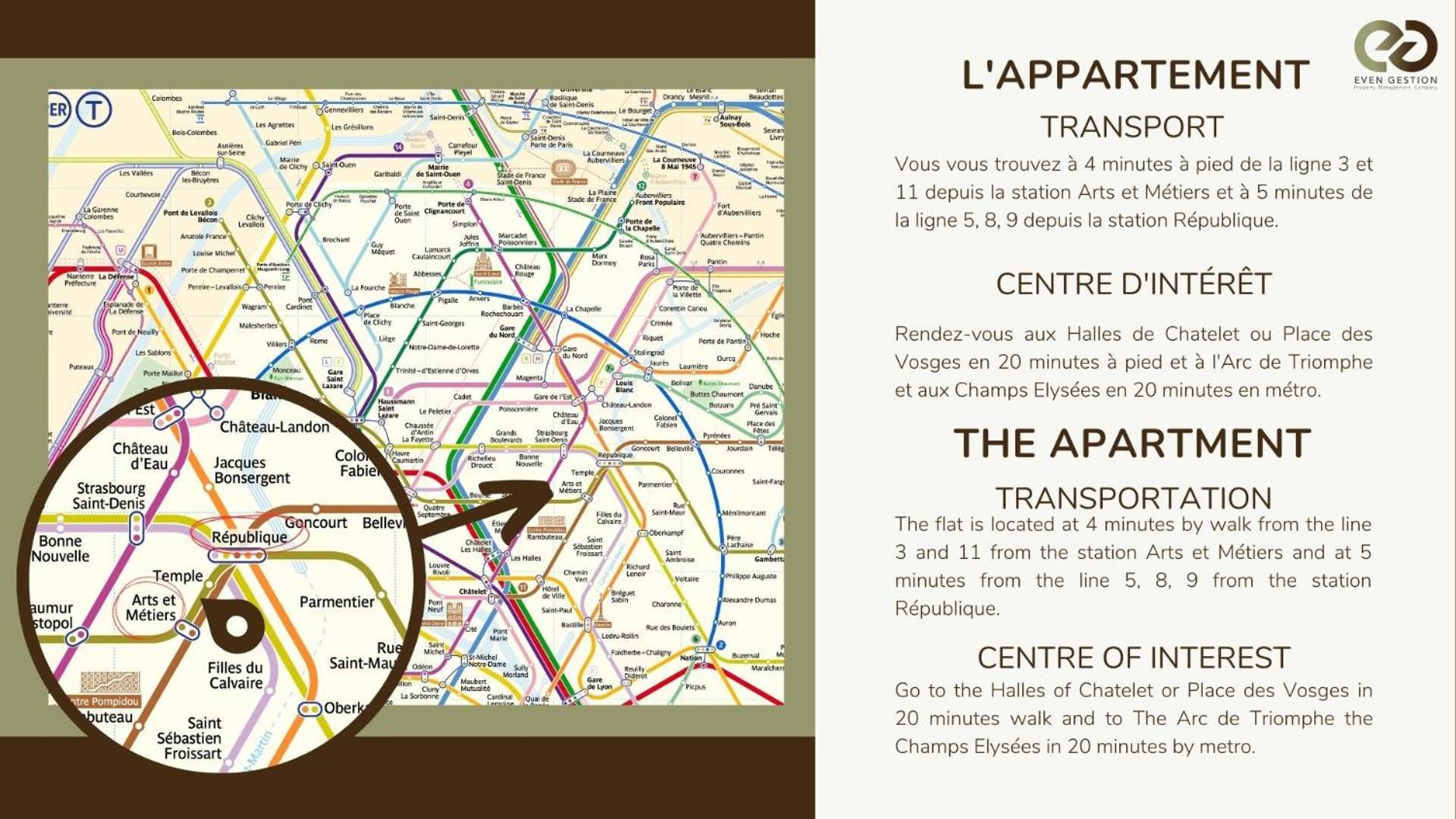 Appartement Typical Parisian In Le Marais#4 Pers *