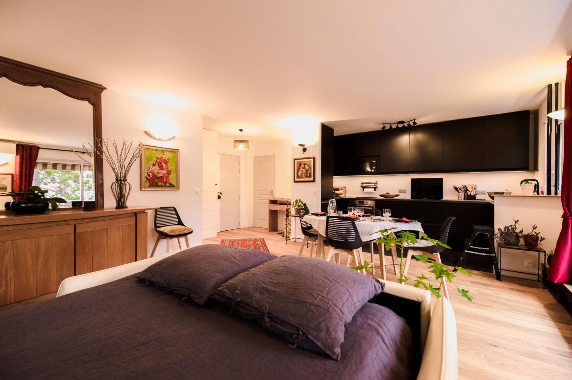 Apartamento Paris-daumesnil - Grand 2 Pieces 4 Etoiles De Charme Sur Jardin - 61m2, Pour 4p - Large 4 Star Charming 1 Bedroom For 4 With Ac Paris