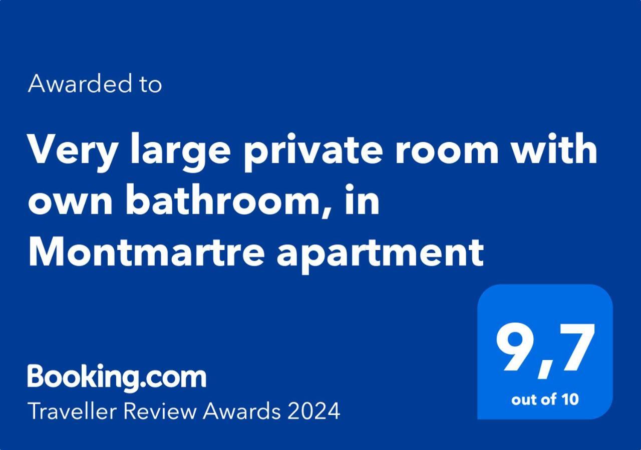 Very Large Private With Own Bathroom, In Montmartre * Paris